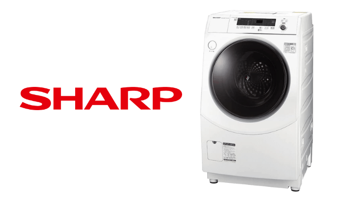 シャープのドラム式洗濯乾燥機 ES-H10F-WL