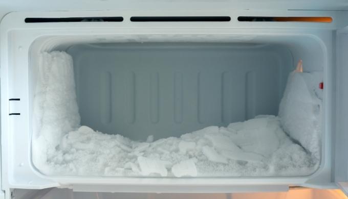 冷凍庫の霜の様子